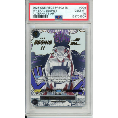 One Piece Graded: My Era...Begins!! Op09-096 Alternate Art PSA 10