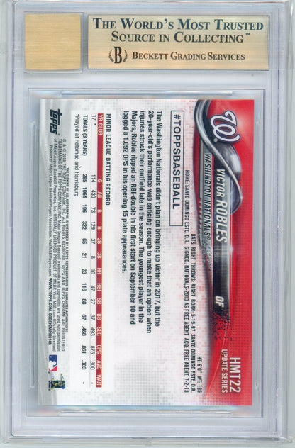 2018 Topps Chrome Update Victor Robles Rookie Refractor Auto BGS 9.5/10 Gem Mint