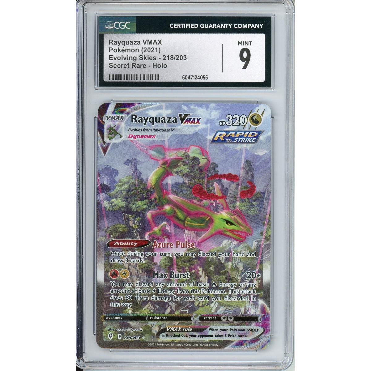 Pokemon Graded: Rayquaza Vmax CGC 9