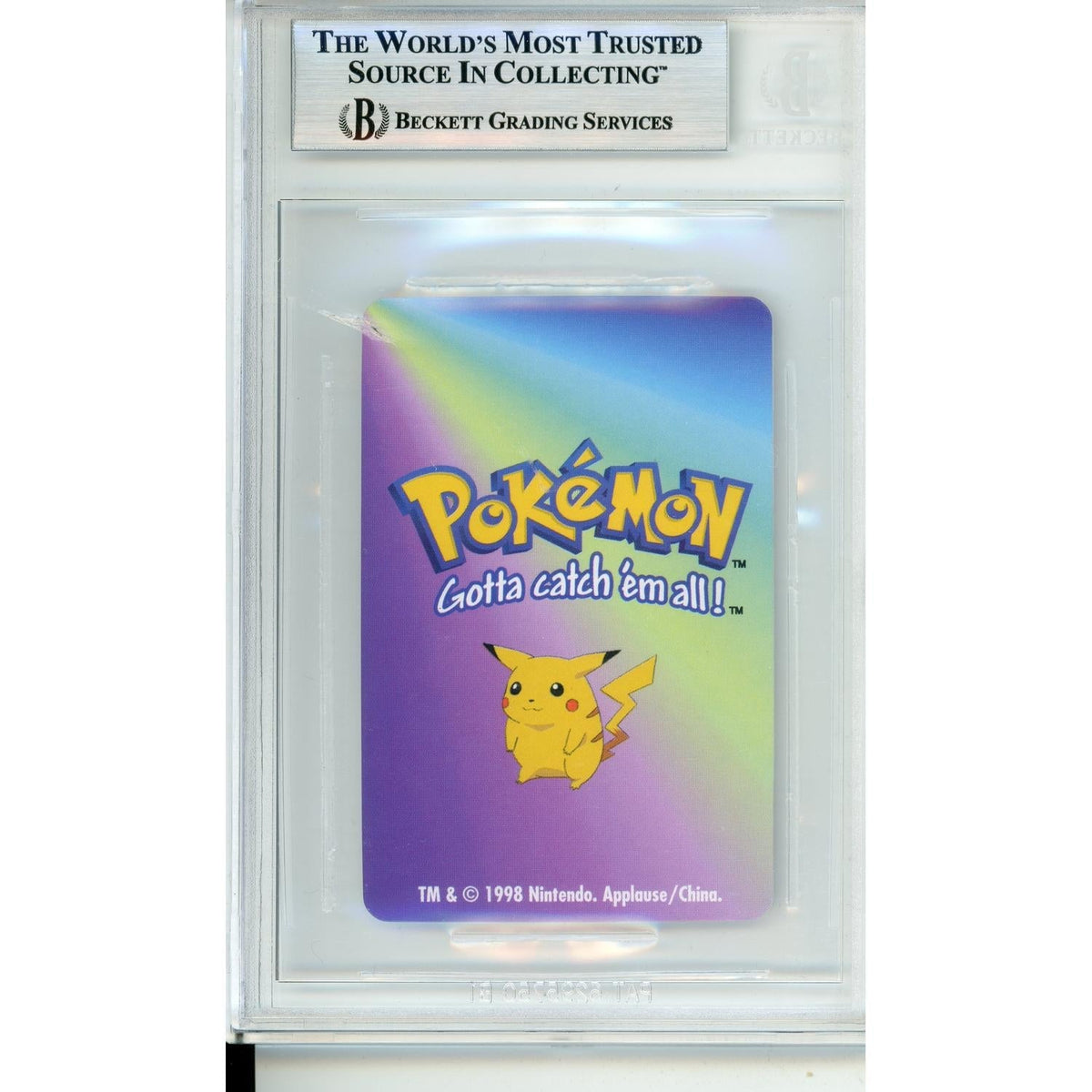Pokemon Graded: 1998 Kfc Mini Card Charizard #6 Beckett 9 Mint