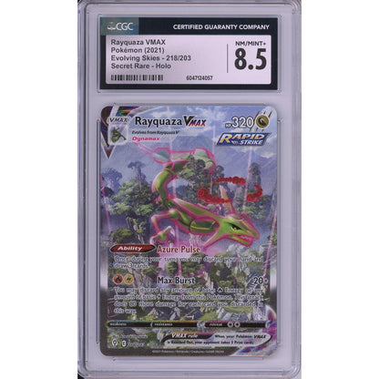 Pokemon Graded: Rayquaza Vmax CGC 8.5