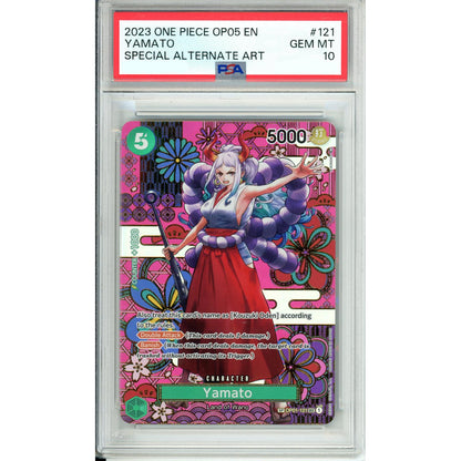 One Piece Graded: Yamato Op01-121 Special Alternate Art PSA 10