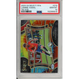 Graded Topps Now: 2023-24 Panini Select Fifa Tie-Dye Lamine Yamal #210 PSA 10