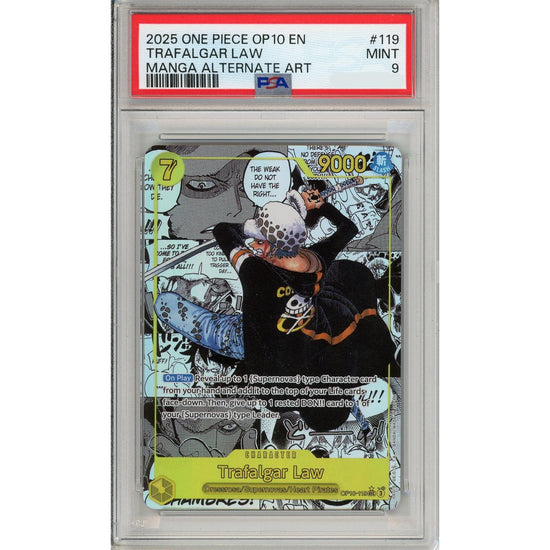 One Piece Graded: Trafalgar Law Manga Alt Art Op10-119 Royal Blood PSA 9
