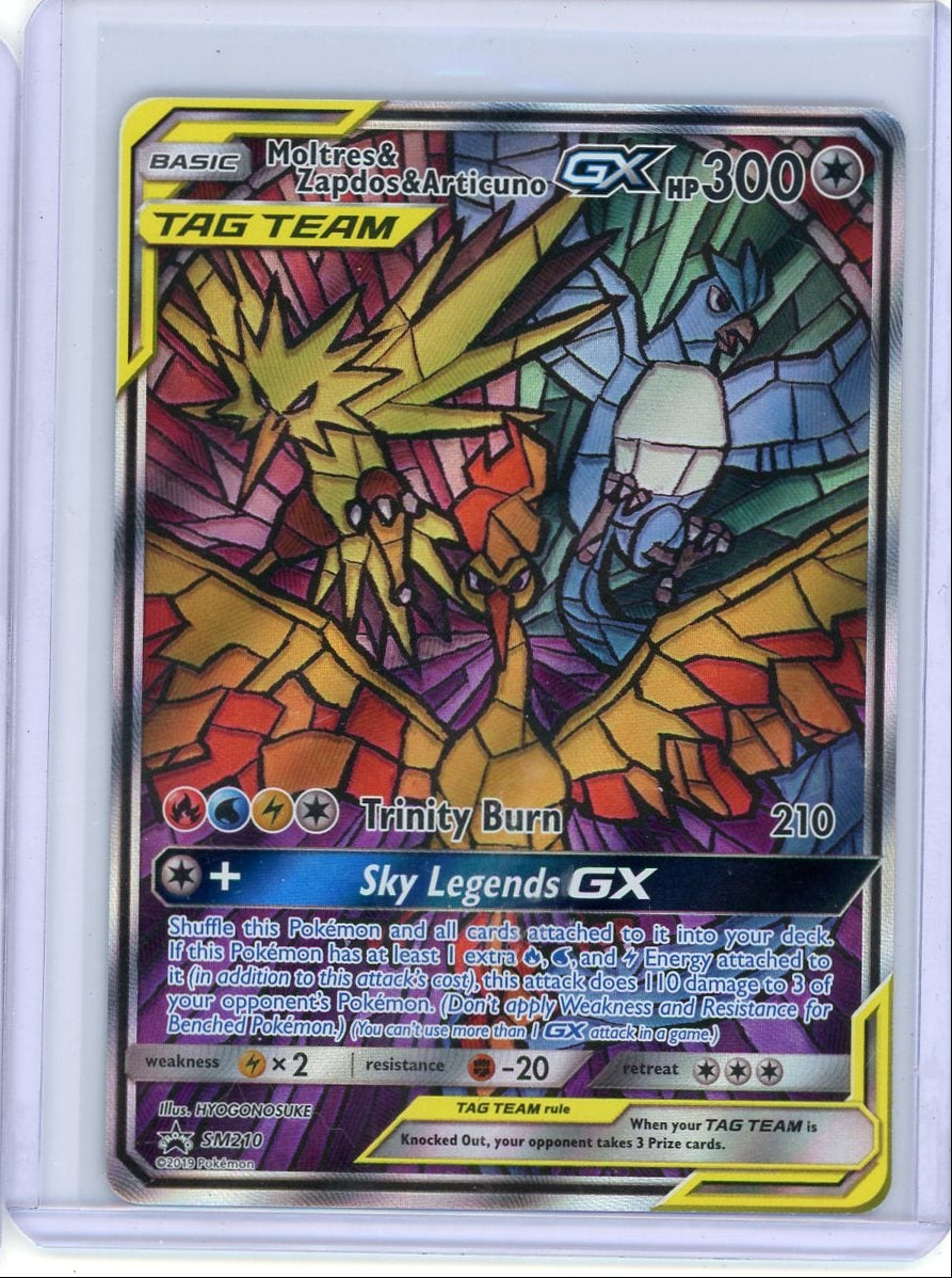 Moltres & Zapdos & Articuno Gx Pokémon Black Star Promo #Sm210