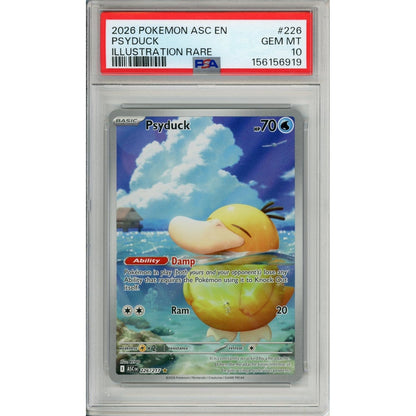 Pokemon Graded: Psyduck 226/217 Ascended Heroes (2026) Ir PSA 10