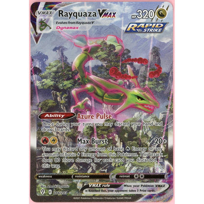Pokemon Single: Rayquaza Vmax 218/203 Evolving Skies (2021) Full Art Lp