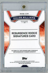 2024 Topps Resurgence Caleb Williams #RRSCW Auto Rookie RC Football Card