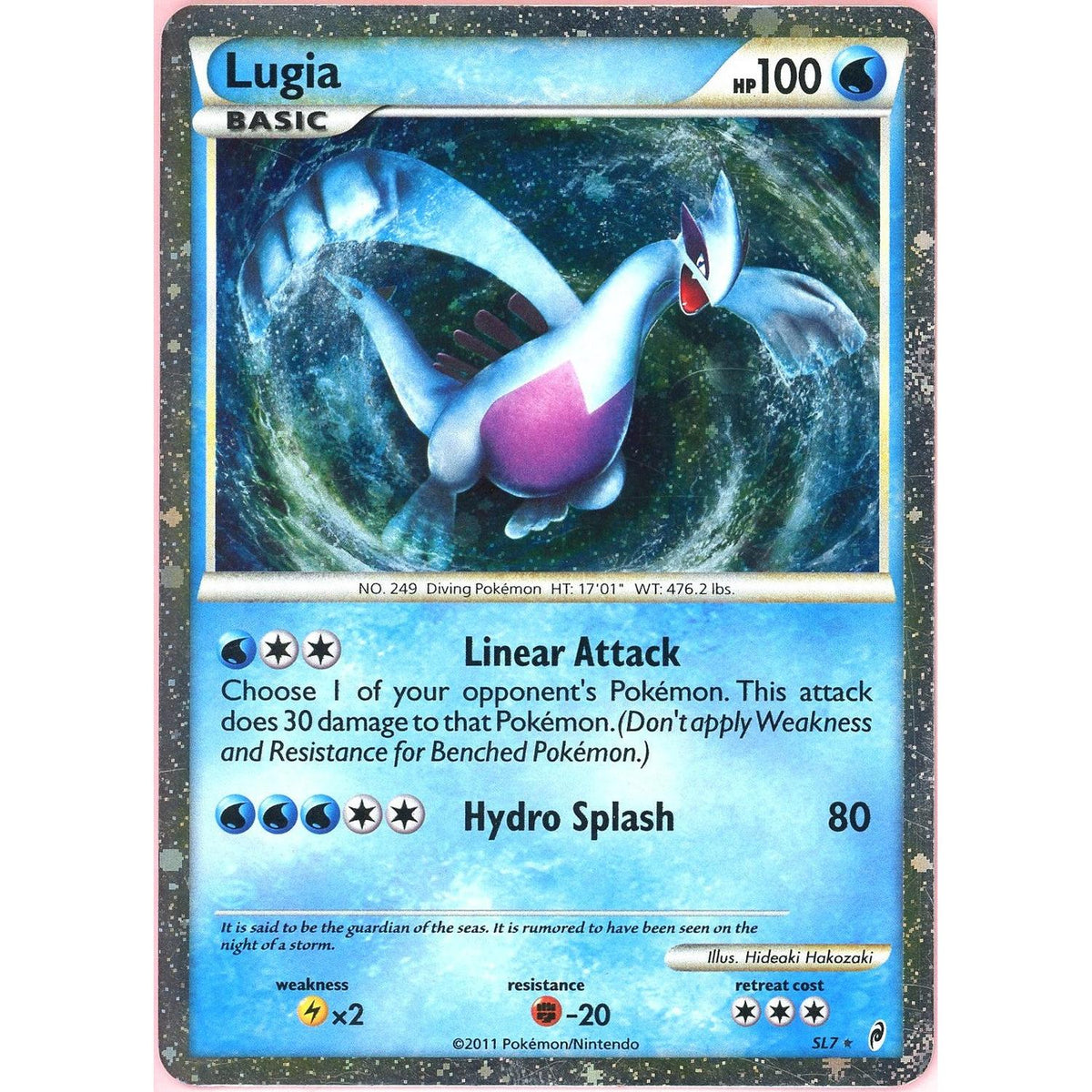 Pokemon Single: Lugia #Sl7 Call Of Legends (2011) Holo Lp