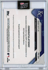 2025 Topps Now Bobby Witt Jr #PMBW Platinum Member Auto Kansas City Royals Baseball Card