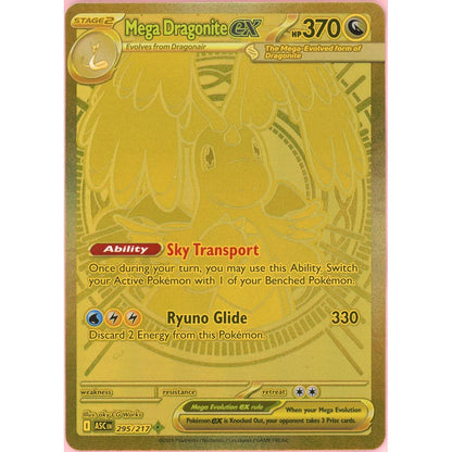 Pokemon Single: Mega Dragonite Ex 295/217 Ascended Heroes (2026) Hyper Rare Nm