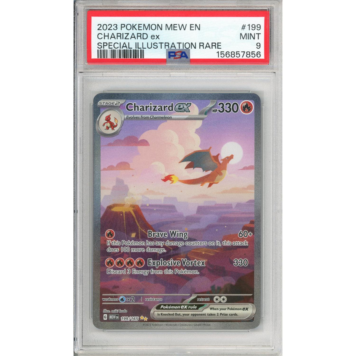 Pokemon Graded: Charizard Ex 199/165 Scarlet & Violet (2023) Sir PSA 9
