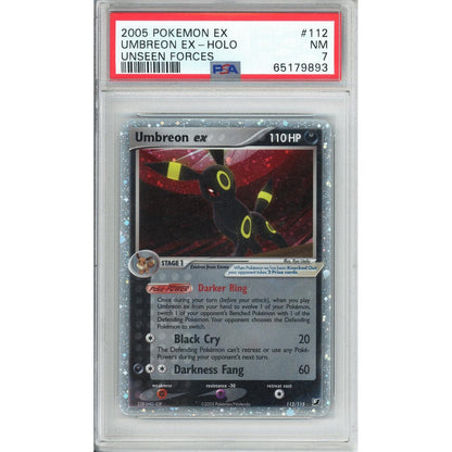 Pokemon Graded: Umbreon Ex 112/115 Ex Unseen Forces (2005) Holo PSA 7