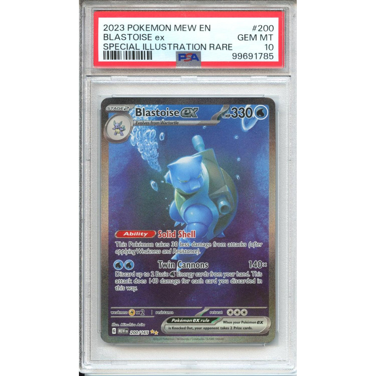 Pokemon Graded: Blastoise Ex PSA 10