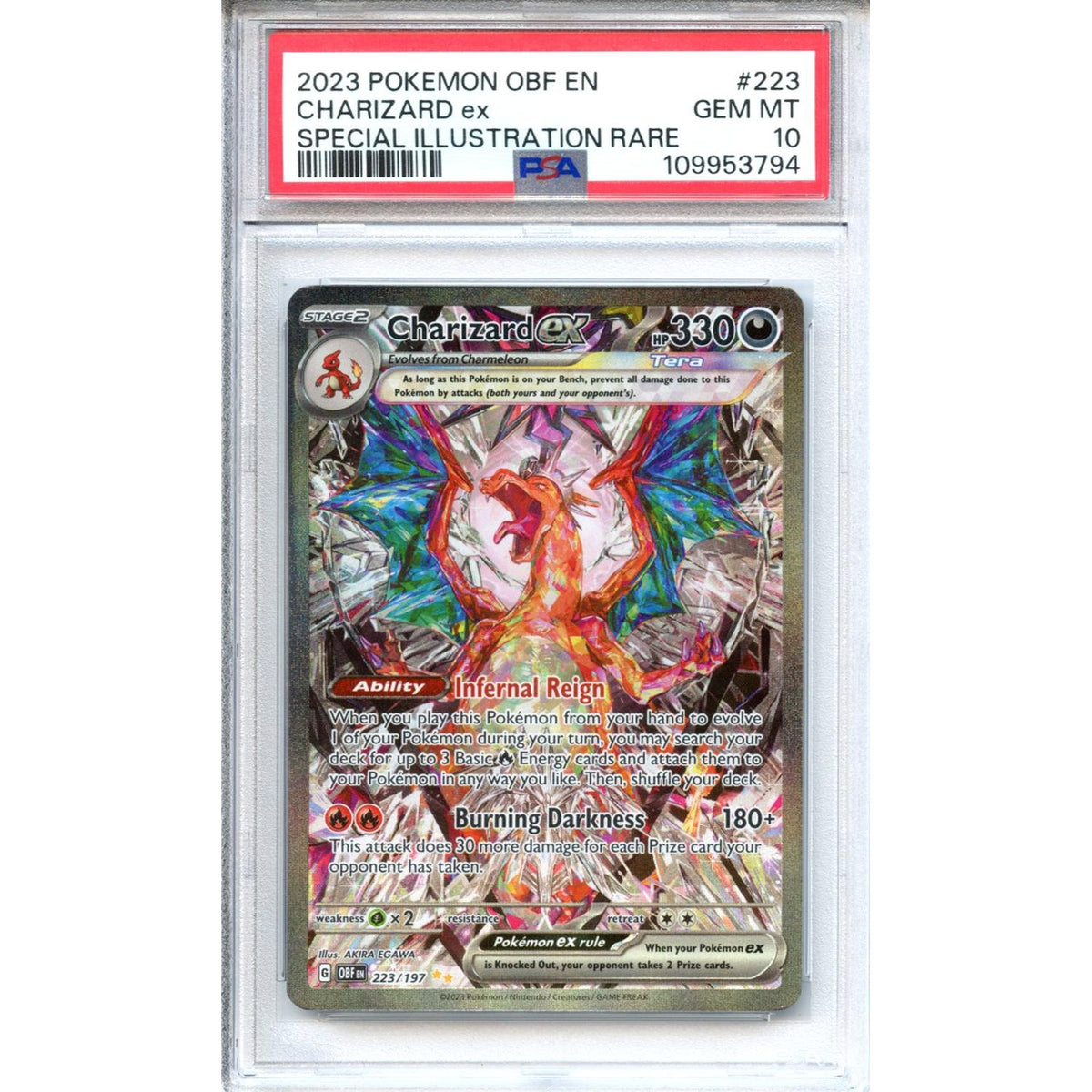 Pokemon Graded: Charizard Ex PSA 10