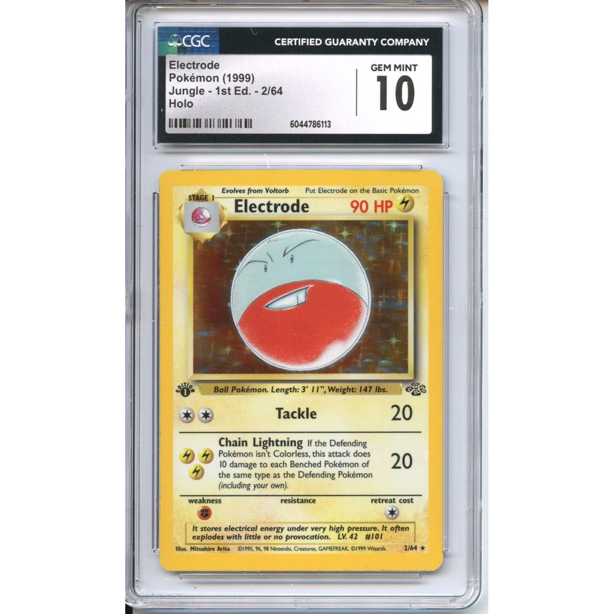 Pokemon Graded: 1St Edition Electrode CGC 10