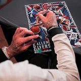 Allen Iverson "The Answer" Artist X Athlete Dual Autograph 8 x 11 Lithograph