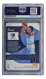 Ja Morant Signed 2021 Panini Revolution #83 Grizzlies Trading Card PSA/DNA Gem MT 10