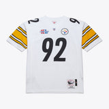 Mitchell & Ness James Harrison Pittsburgh Steelers 2005 White Authentic Jersey