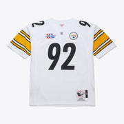 Mitchell & Ness James Harrison Pittsburgh Steelers 2005 White Authentic Jersey