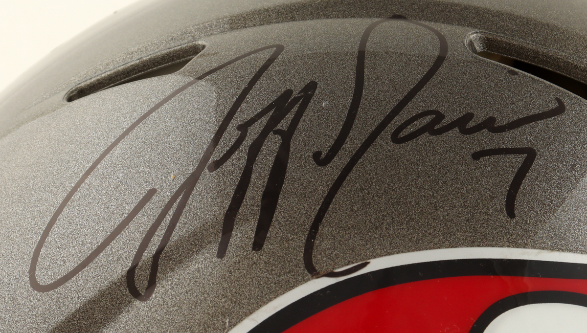 Jeff Garcia Autographed Buccaneers Full-Size Authentic On-Field Speed Helmet (Jsa)