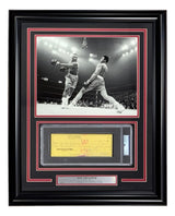 Joe Frazier Boxing Signed Framed Slabbed Bank Check #4617 PSA/DNA