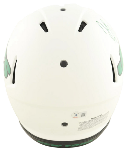 Joe Namath Autographed Jets Full-Size Authentic On-Field Lunar Eclipse Alternate Speed Helmet (Beckett)