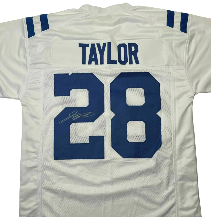 Johnathan Taylor Autographed Signed White Football Jersey (Metabilia)