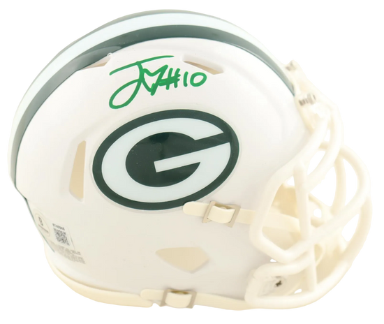 Jordan Love Autographed Signed Riddell Mini Helmet (Beckett)