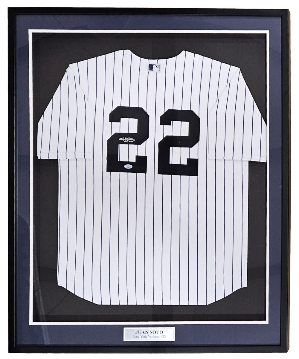 Juan Soto Signed Framed New York Yankees Nike Limited Baseball Jersey JSA