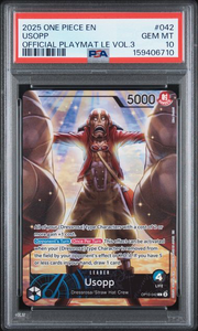 Usopp - Promo - Official Playmat Vol 3 - 2025 One Piece - PSA 10
