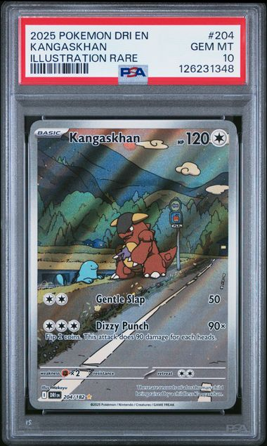 Kangaskhan - Illustration Rare - 204/182 - Destined Rivals - 2025 Pokemon - PSA 10