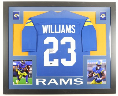 Kyren Williams Autographed Signed Custom Framed Jersey Display (Beckett)