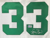 Larry Bird Signed Celtics White M&N Hardwood Classics Swingman Jersey BAS ITP