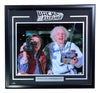 Michael J Fox & Lloyd Signed Framed 16x20 Back to the Future Camera Photo BASJSA