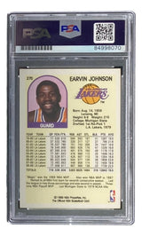 Magic Johnson Signed LA Lakers 1989 NBA Hoops #270 Trading Card PSA/DNA Gem MT 10