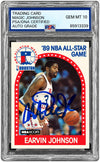 Magic Johnson Signed 1989 Hoops #166 Lakers Card PSA/DNA Gem MT 10