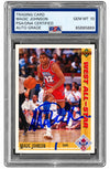 Magic Johnson Signed 1991-92 Upper Deck #57 Lakers Card PSA/DNA Gem MT 10