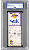 Magic Johnson Signed 1995/96 vs Clippers Return Season Ticket PSA/DNA Auto 10