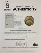 New York Yankees Greats Signed Official AL Baseball Mantle & More BAS AC61977