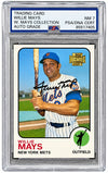 Willie Mays Signed 2001 Topps Archives #305 Mets Trading Card PSA/DNA Auto 7