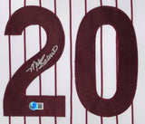 Mike Schmidt Philadelphia Signed Framed White Baseball Jersey BAS