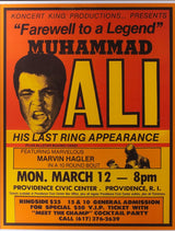 1979 Muhammad Ali Farewell To A Legend Framed Boxing Fight Poster