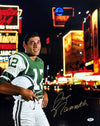 Joe Namath Signed 16x20 New York Jets Broadway Photo PSA/DNA