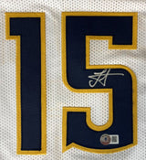 Nikola Jokic Denver Signed White Basketball Jersey BAS