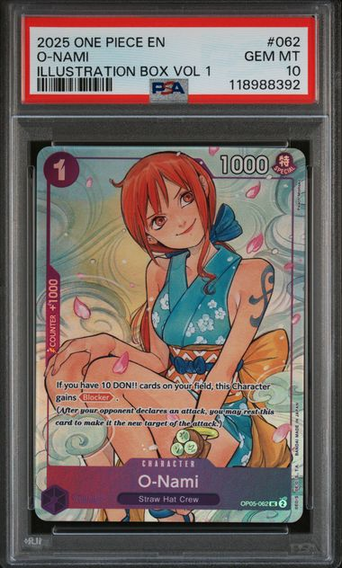 O-Nami - #062 - Illustration Box Volume 1 - 2025 One Piece - PSA 10