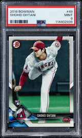 2018 Bowman #49 Shohei Ohtani Los Angeles Angels Rookie Card PSA Mint 9
