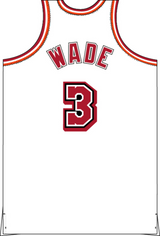 Mitchell & Ness Dwyane Wade Miami Heat 2007 White Hardwood Classics Jersey