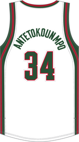 Mitchell & Ness Giannis Antetokounmpo Milwaukee Bucks 2013 White Home Jersey