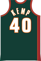 Mitchell & Ness Shawn Kemp Seattle Supersonics 1995 Dark Green Authentic Jersey
